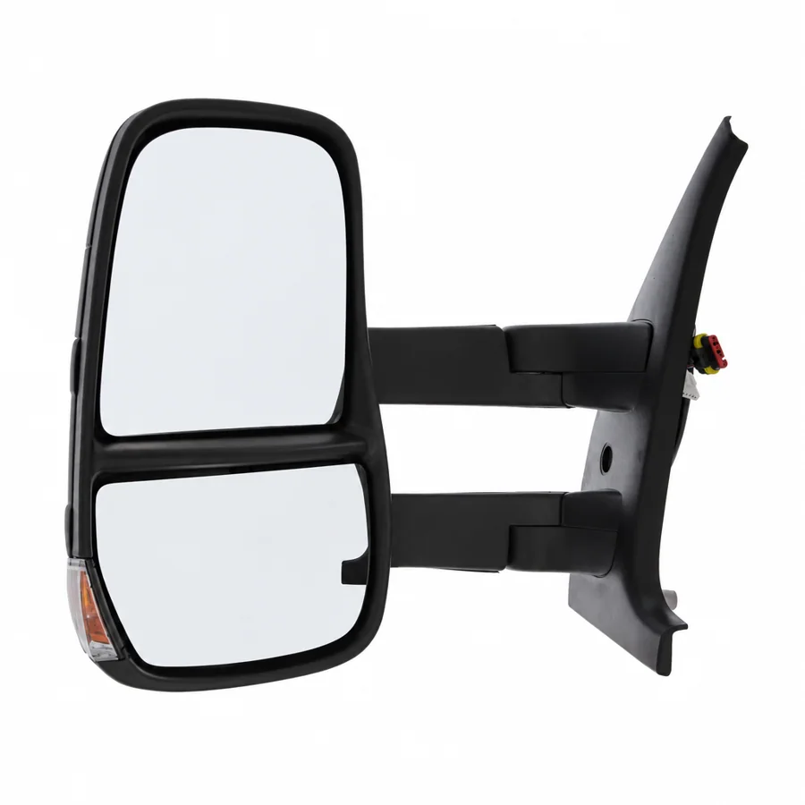 Iveco Daily Left Heated Electric Complete Mirror Unit, Black - Textured (2006–2014) — photograph 2