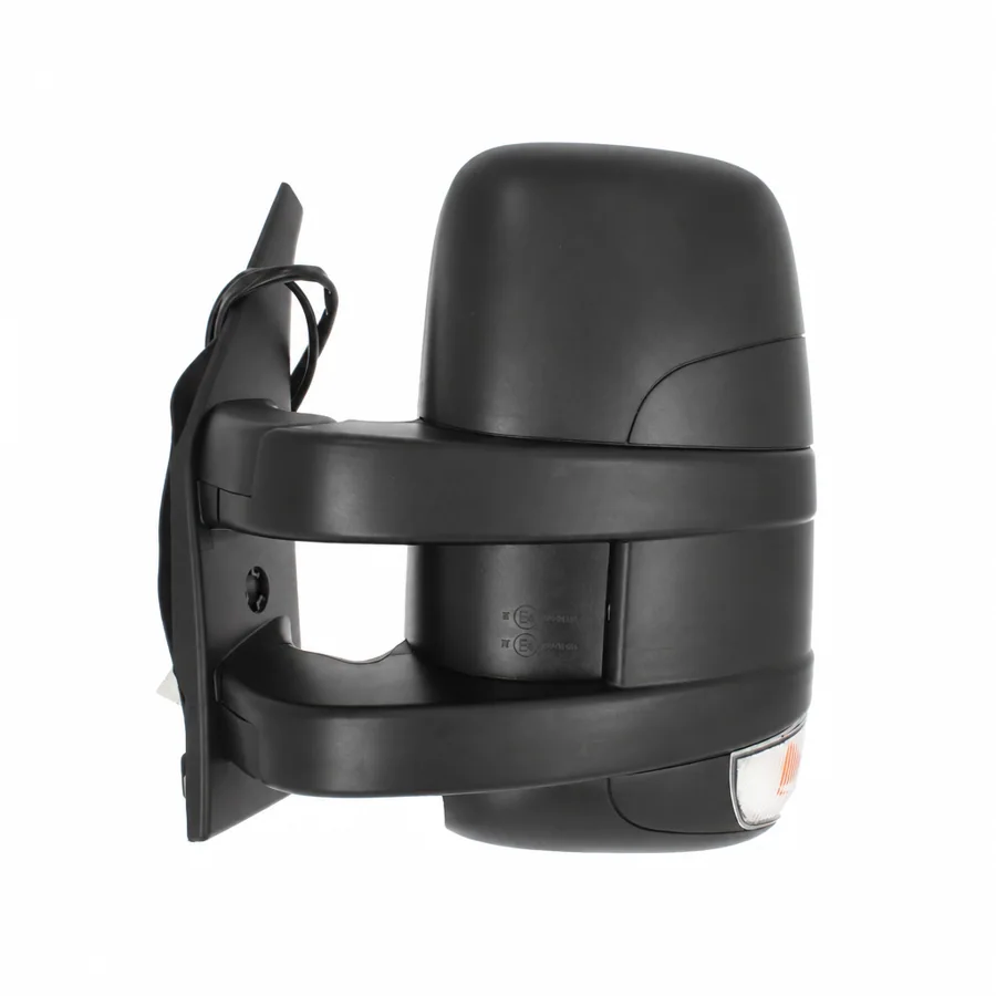 Iveco Daily Left Heated Power Folding Complete Mirror Unit, Black - Textured (2006–2014)