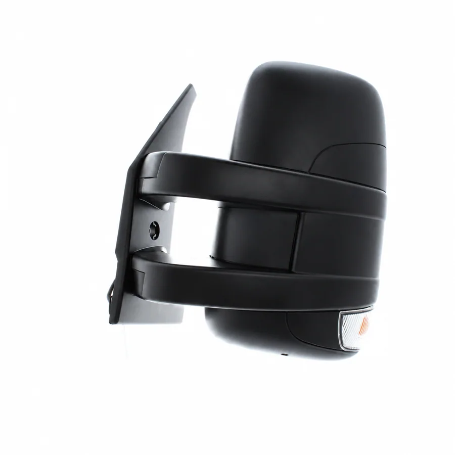 Iveco Daily Left Complete Mirror Unit, Black - Textured (2006–2014)