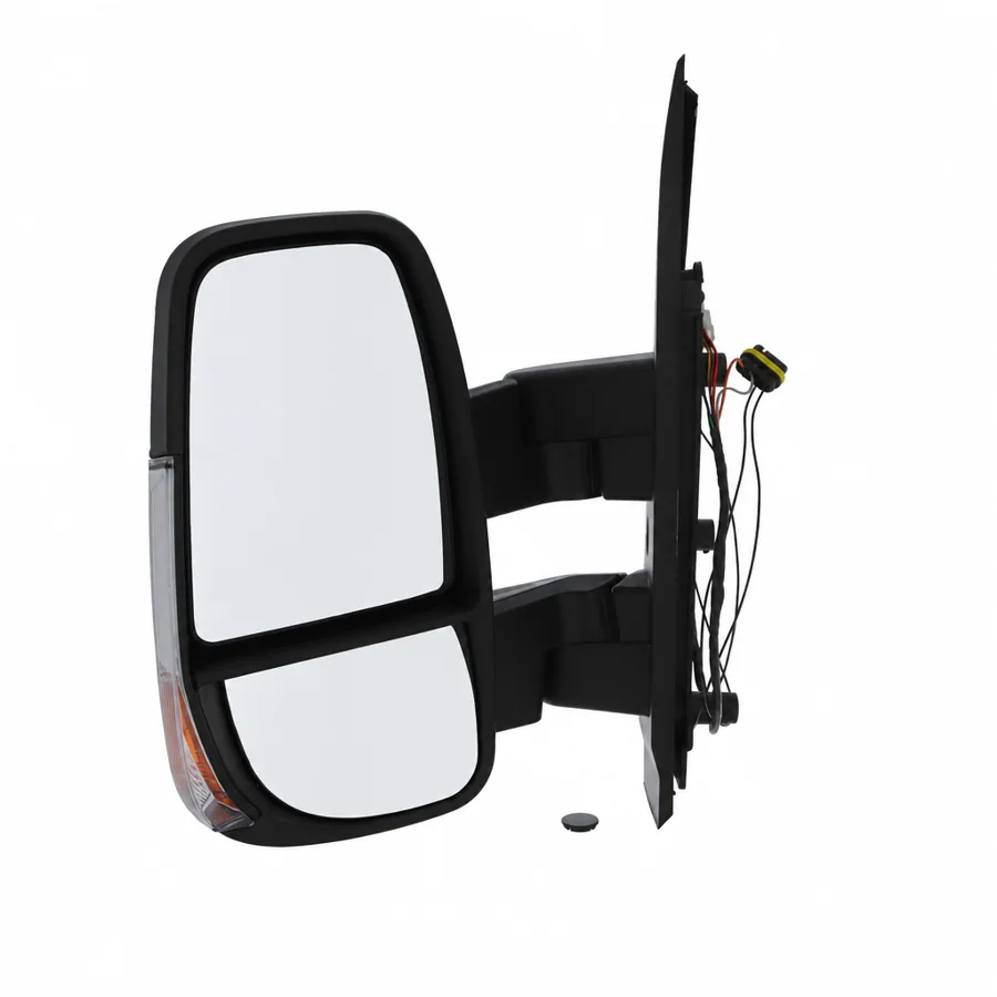 Iveco Daily Left Heated Electric Complete Mirror Unit, Black - Textured (2014 onwards) — No temperature sensor — photograph 2