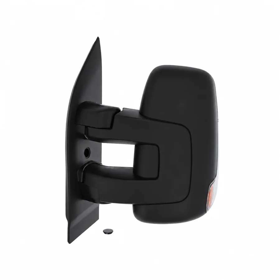 Iveco Daily Left Complete Mirror Unit, Black - Textured (2014 onwards)
