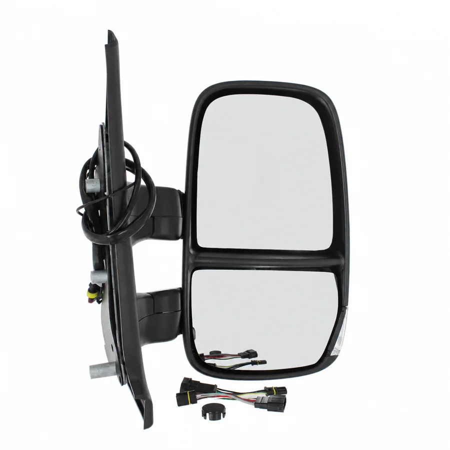 Iveco Daily Right Heated Power Folding Complete Mirror Unit, Black - Textured (2006–2014) — photograph 2