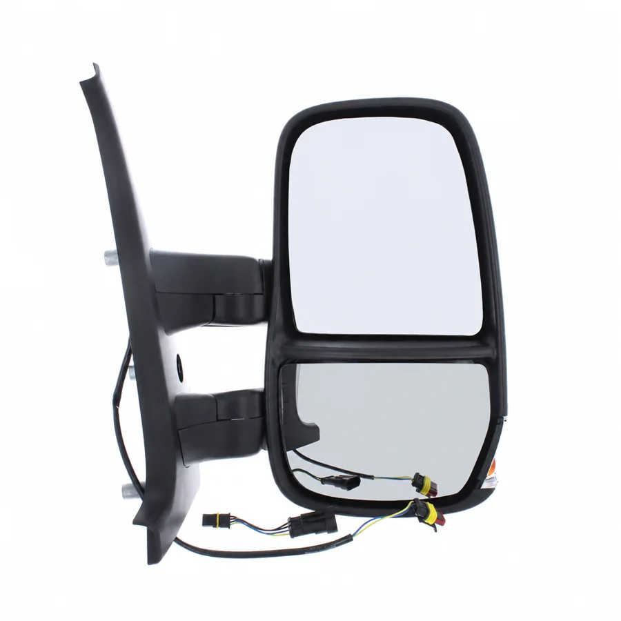 Iveco Daily Right Complete Mirror Unit, Black - Textured (2006–2014) — Short Arm — photograph 2