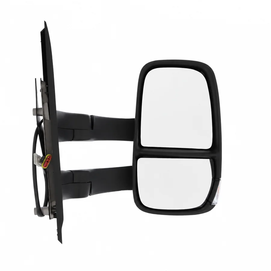 Iveco Daily Right Heated Electric Complete Mirror Unit, Black - Textured (2014 onwards) — Long Arm - Convex Glass — photograph 2