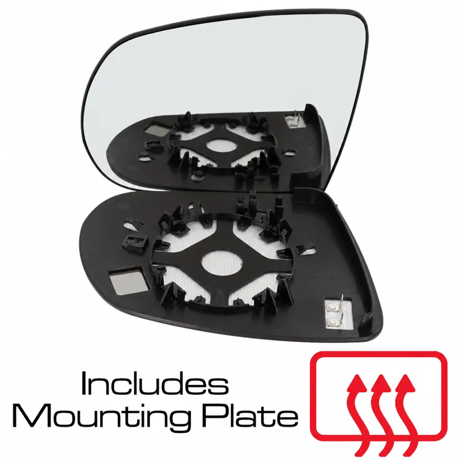 Jeep Cherokee Left Heated Convex Mirror Glass (2014–2019)