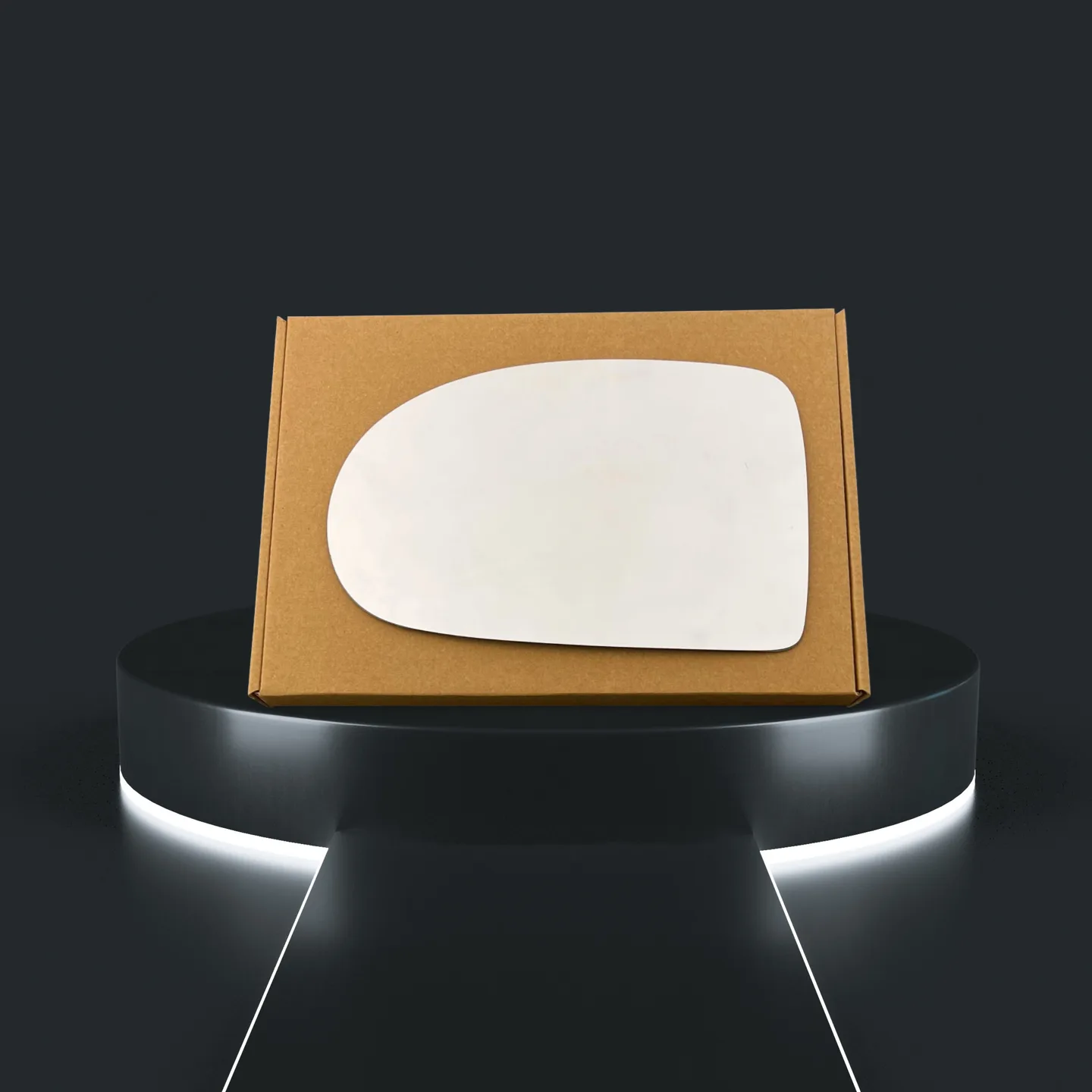 Jeep Compass Left Convex Stick-on Mirror Glass (2010–2016)