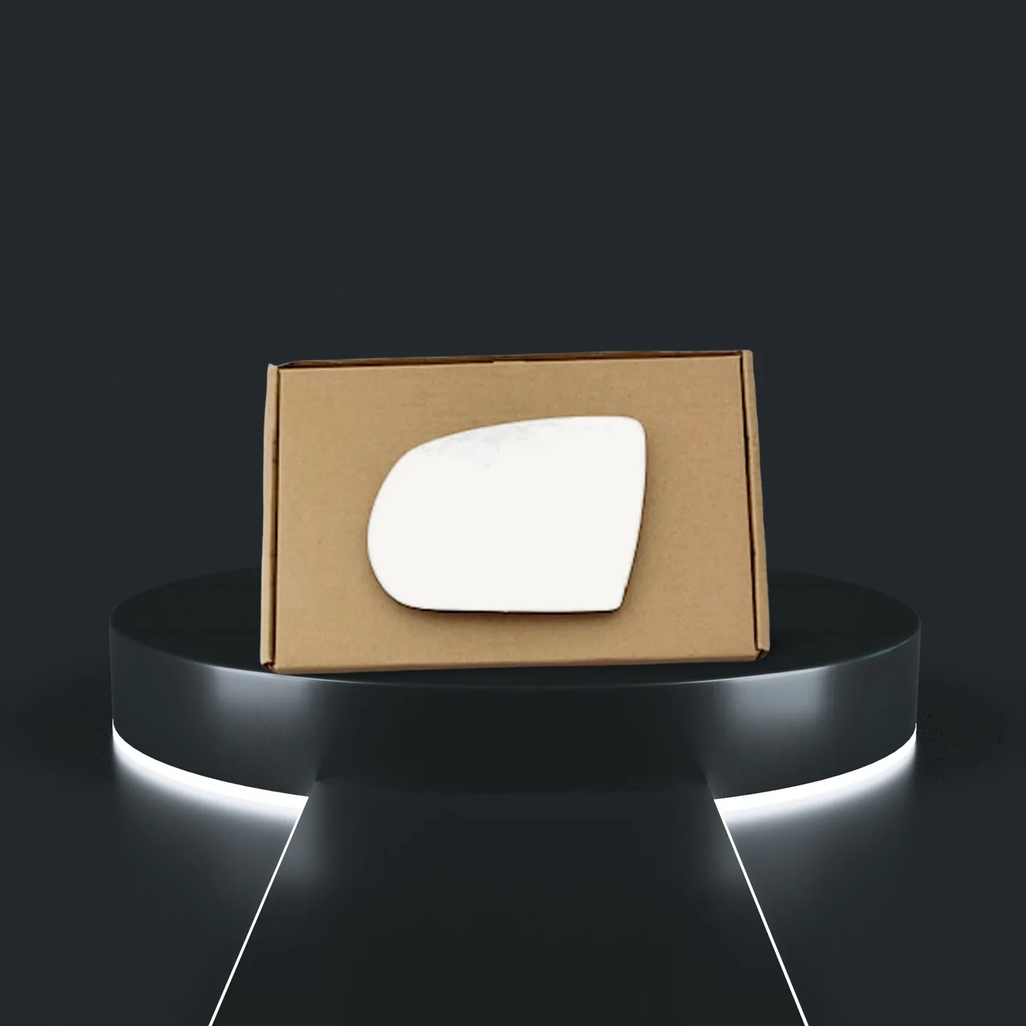 Jeep Compass Left Convex Stick-on Mirror Glass (2017–2020)