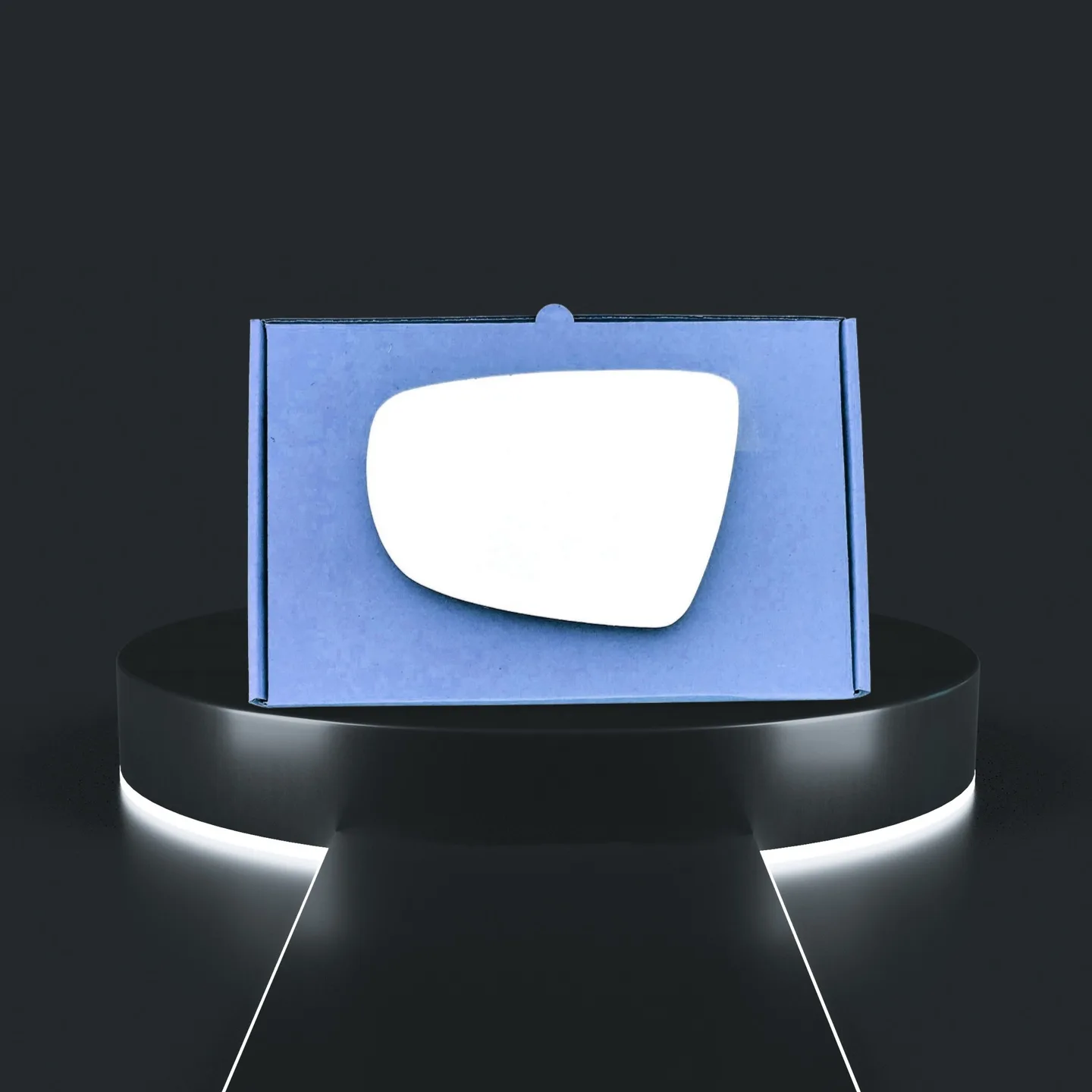 Kia Carens Left Convex Stick-on Mirror Glass (2013–2018)