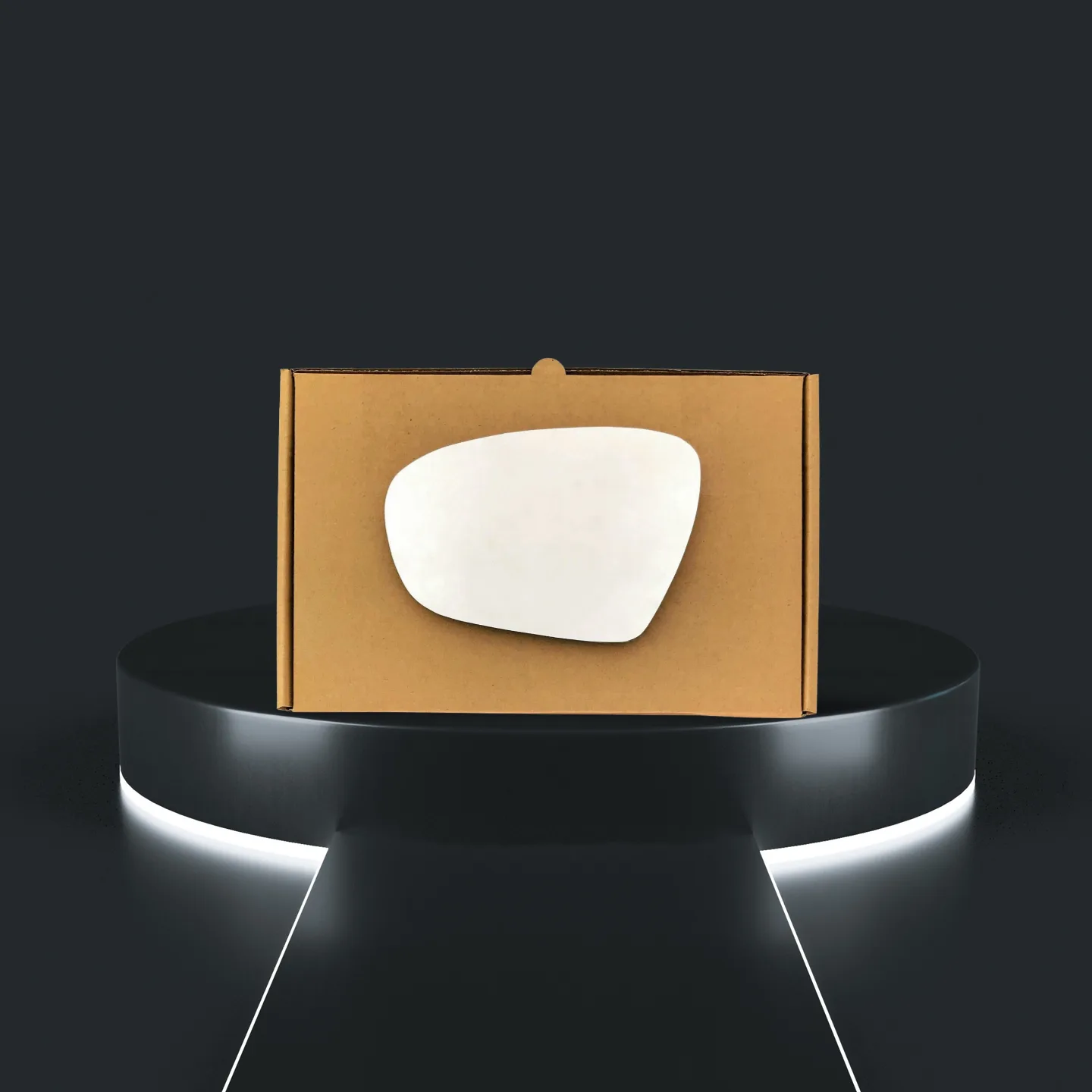 Kia Optima Left Convex Stick-on Mirror Glass (2011–2014)
