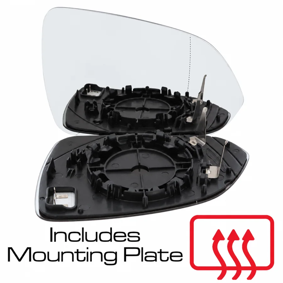 Kia Rio Right Heated Aspherical Mirror Glass (2016–2024)