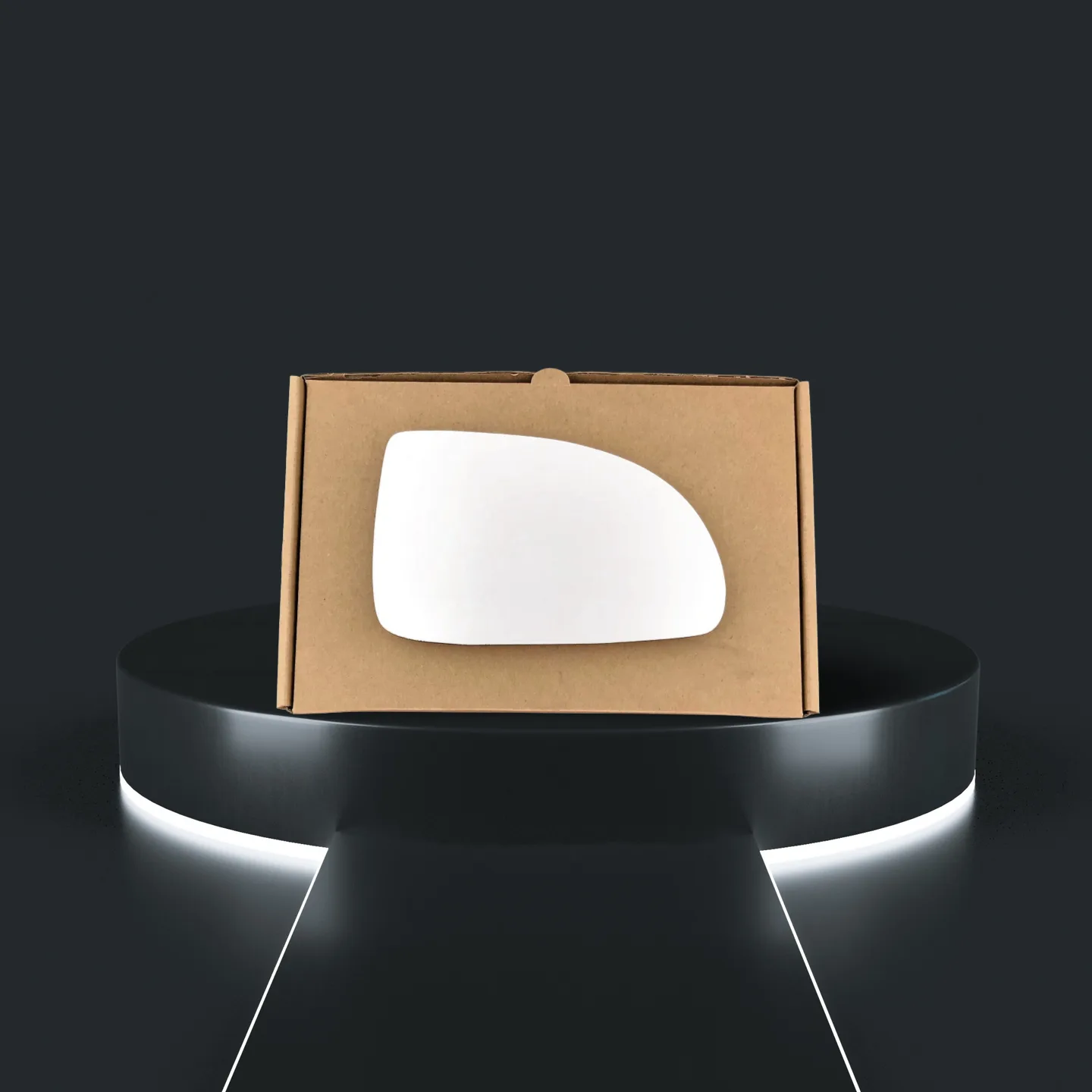 Kia Rio Left Wide Angle Stick-on Mirror Glass (2000–2005)