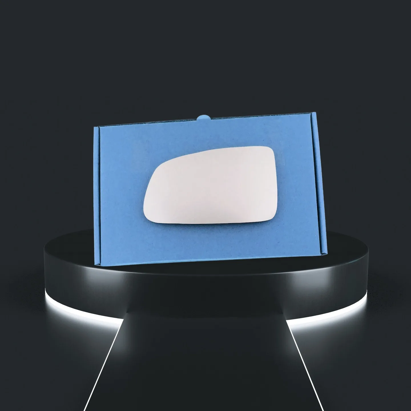 Kia Rio Left Convex Stick-on Mirror Glass (2006–2010)