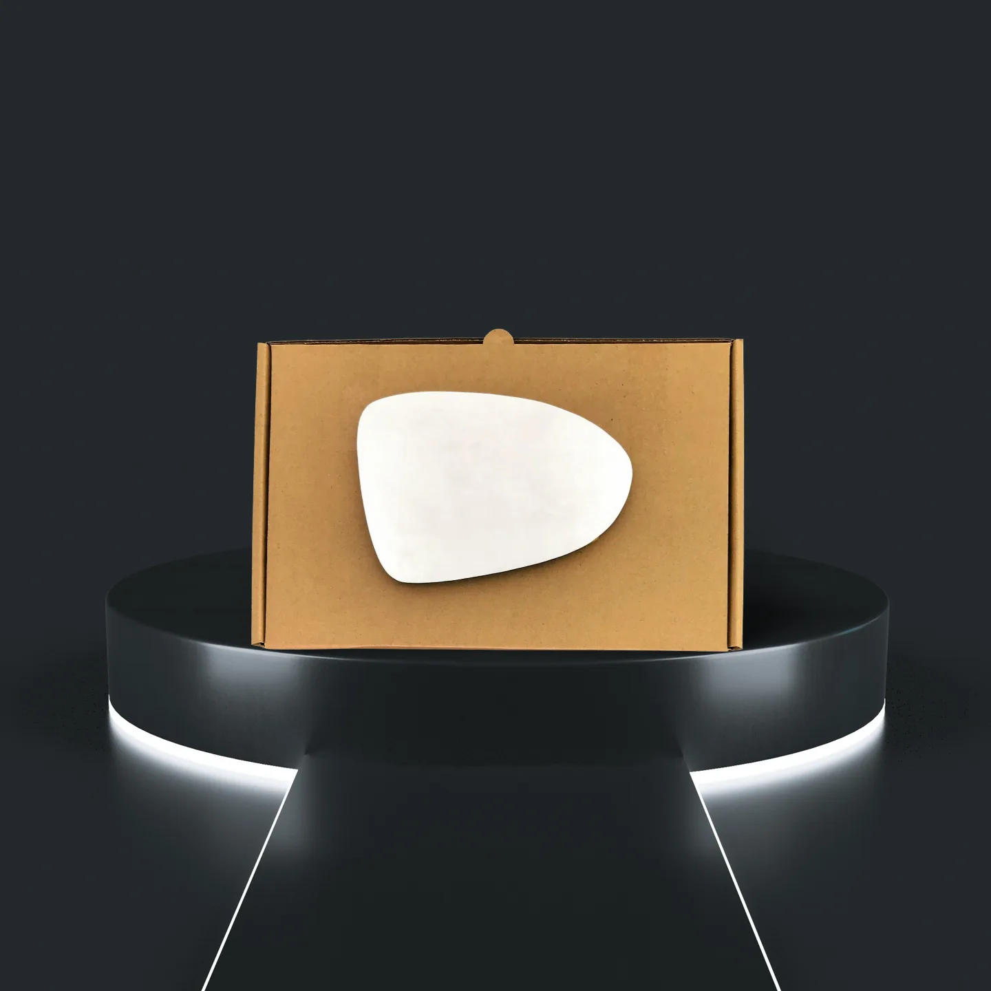 Kia Rio Right Convex Stick-on Mirror Glass (2012–2016)