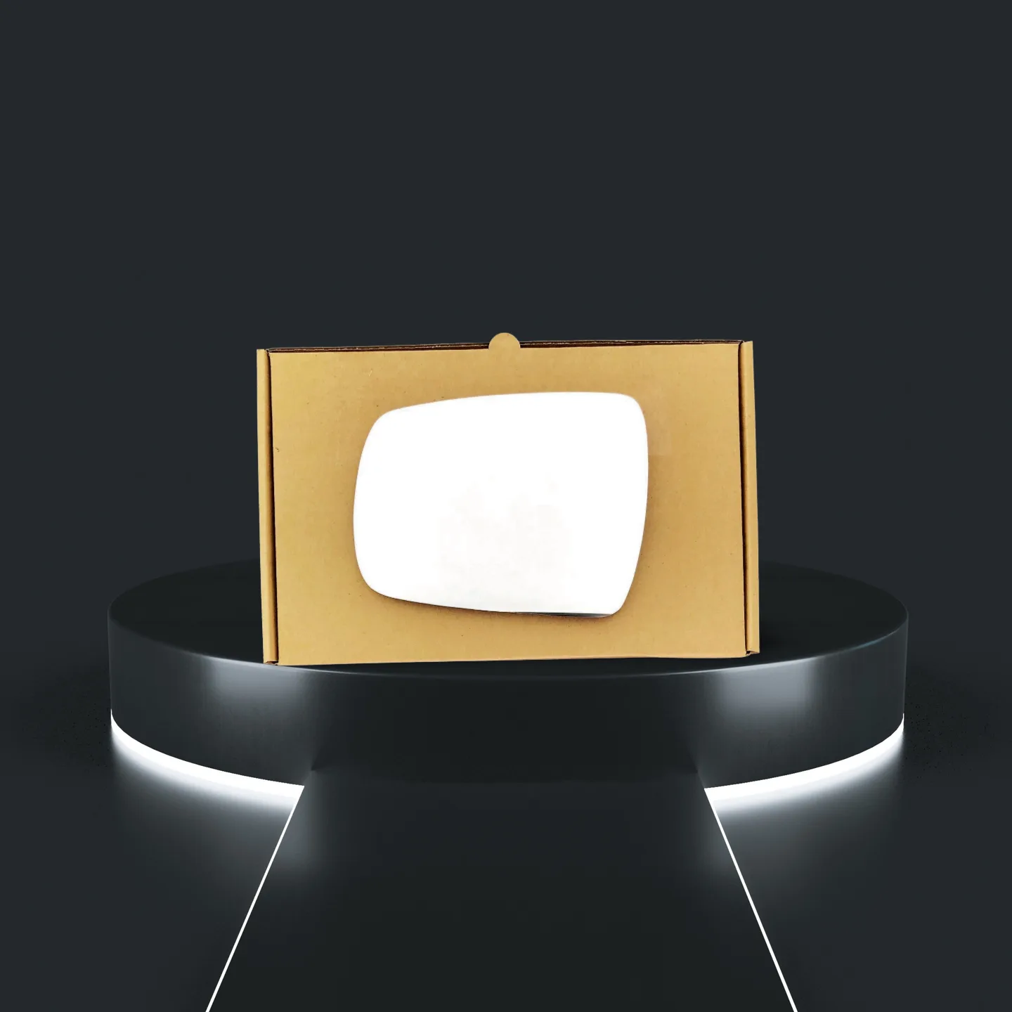 Kia Sorento Left Convex Stick-on Mirror Glass (2012–2014)