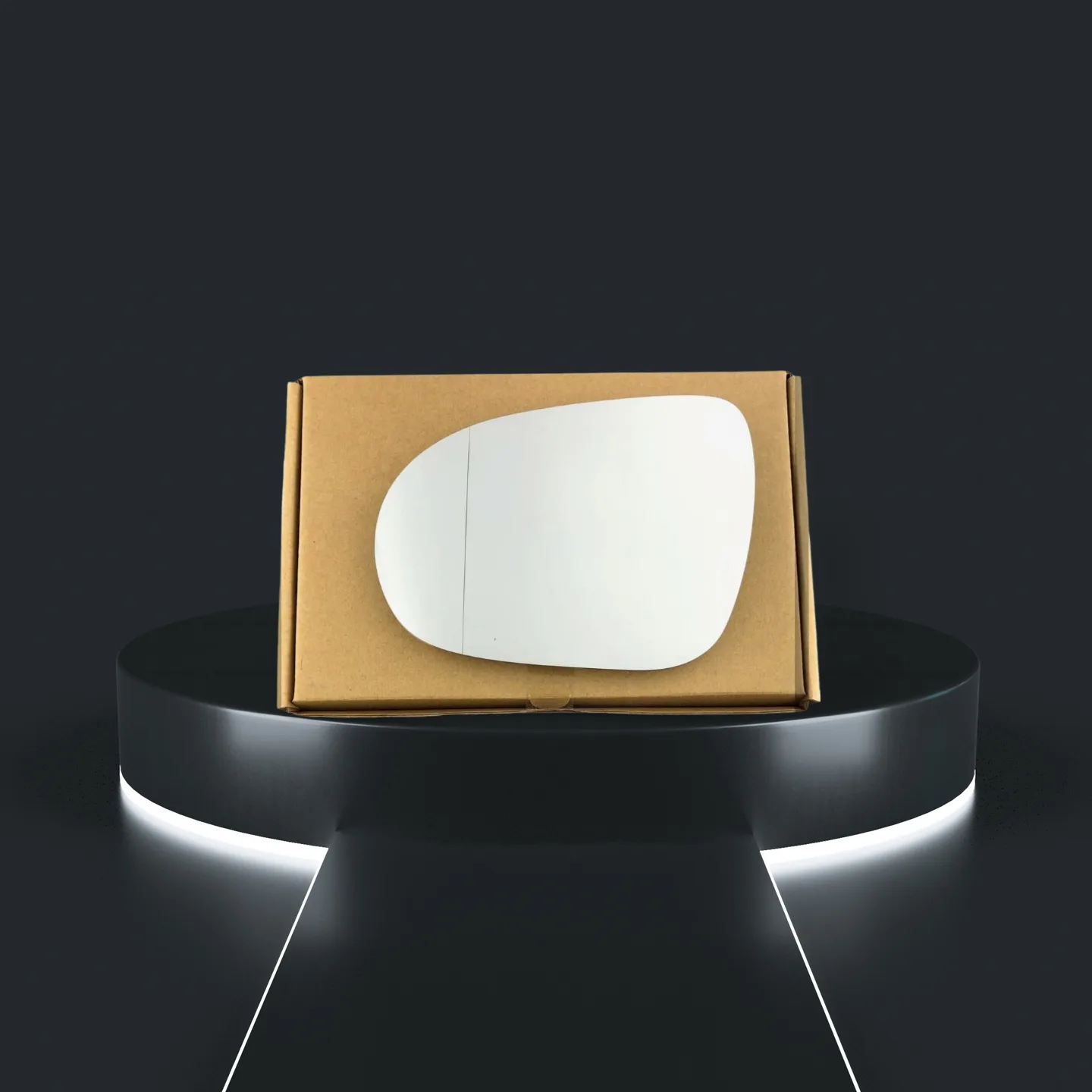 Kia Sorento Left Convex Stick-on Mirror Glass (2015–2020)