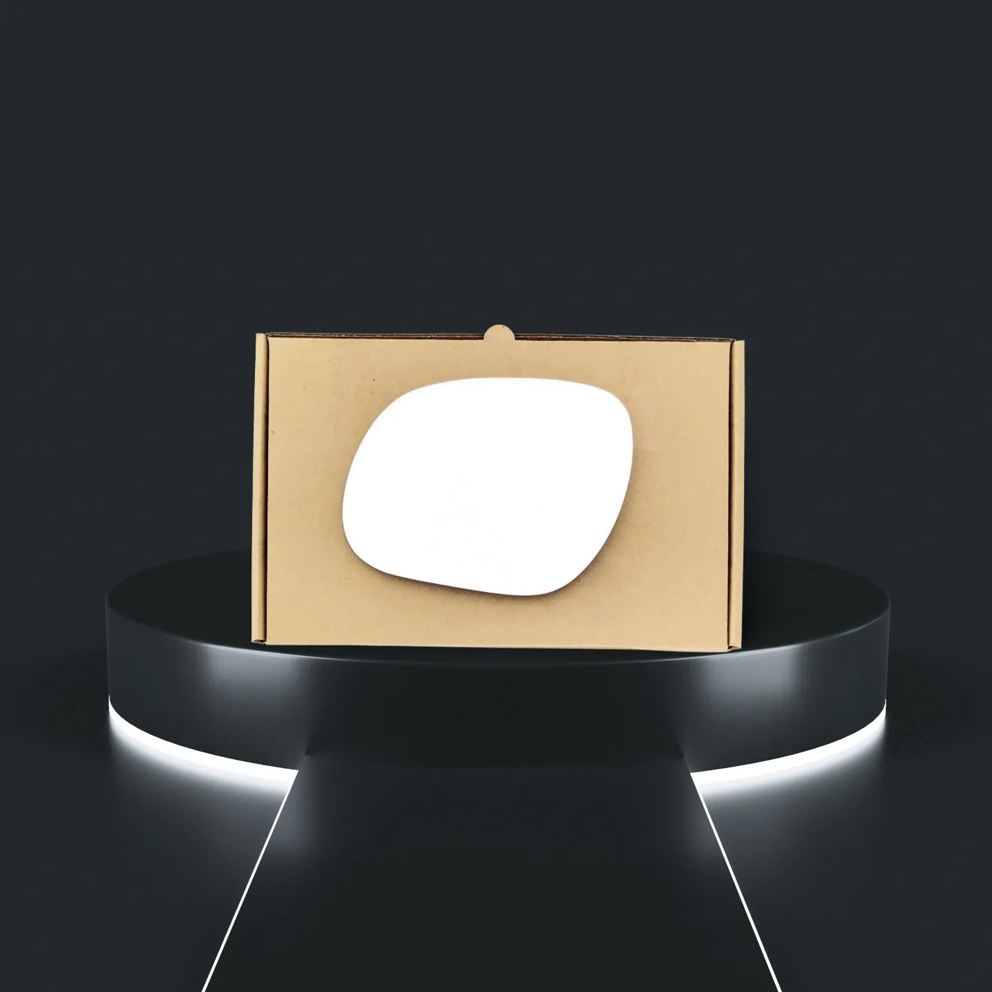 Kia Soul Left Convex Stick-on Mirror Glass (2014–2018)