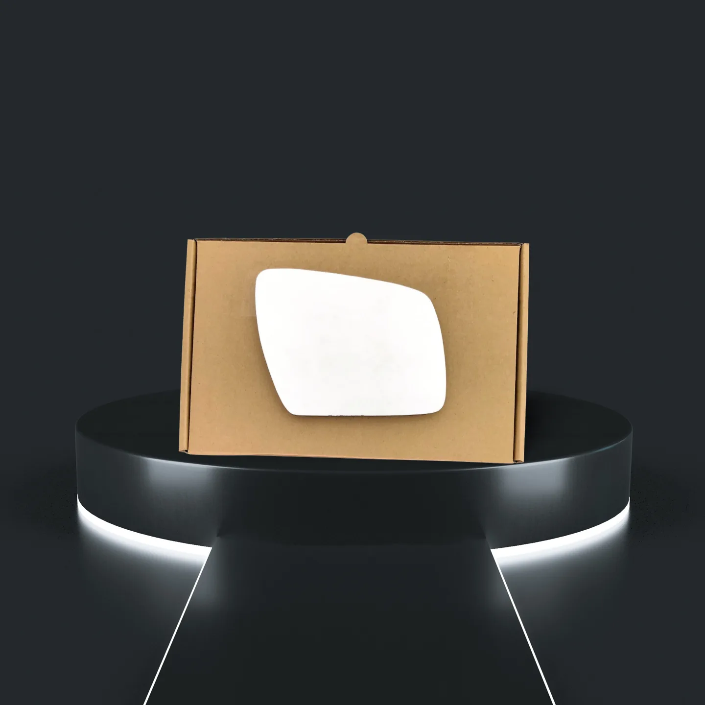 Kia Soul Right Convex Stick-on Mirror Glass (2009–2013)