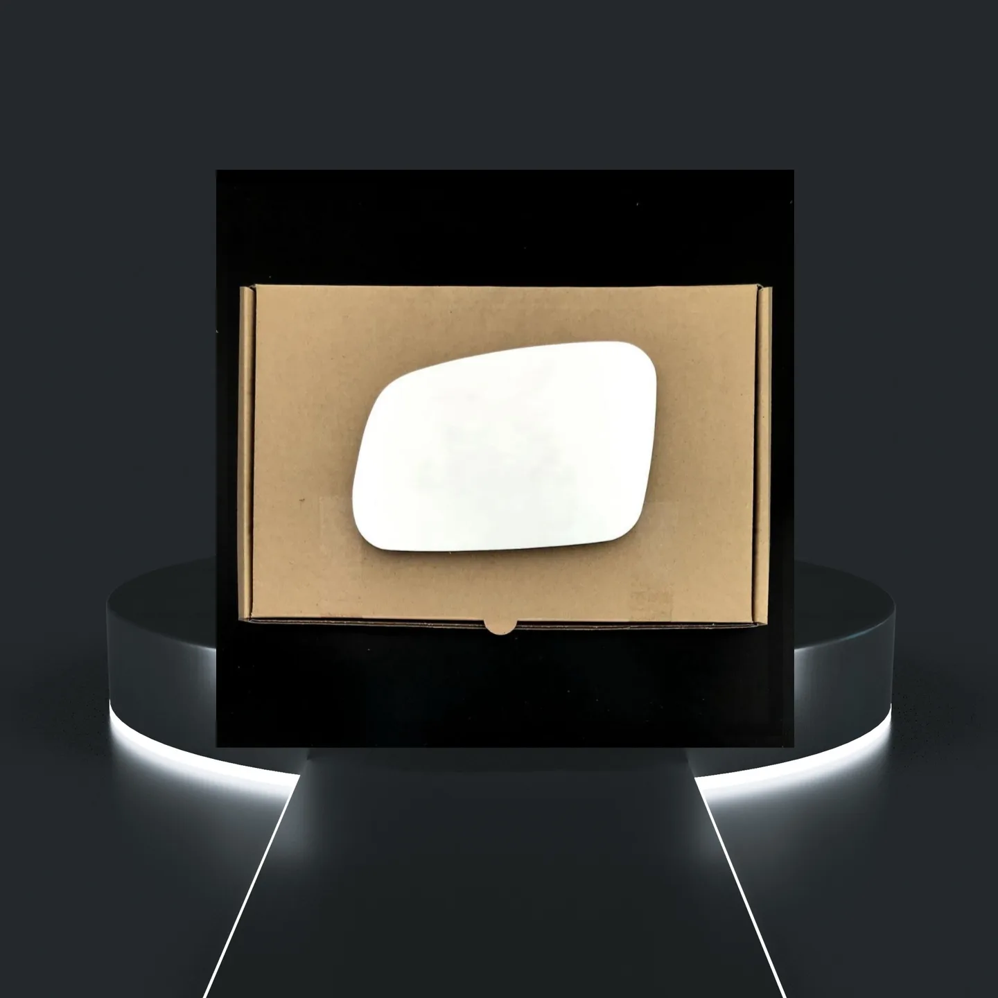 Land Rover Discovery Left Convex Stick-on Mirror Glass (1998–2004)