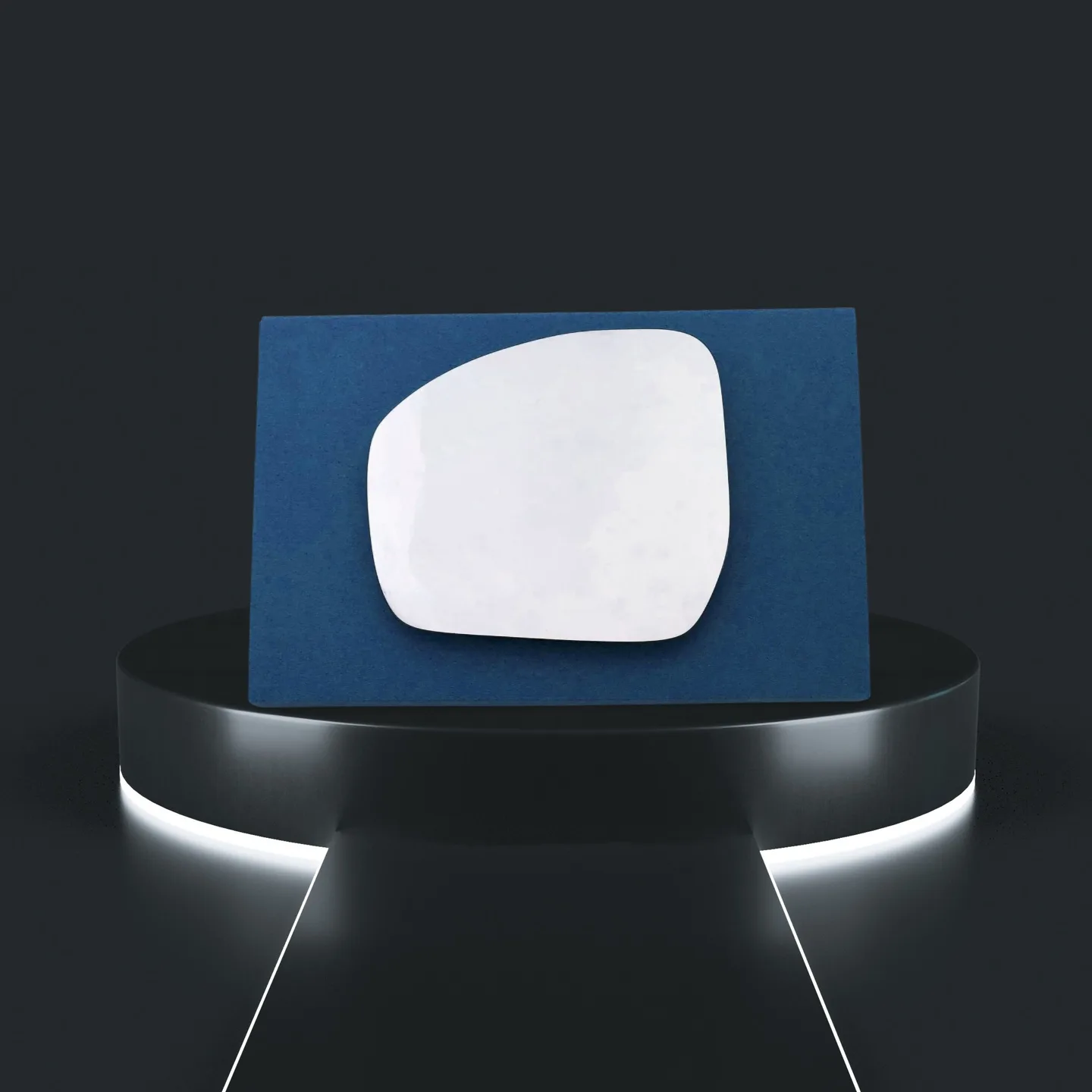 Land Rover Discovery Left Convex Stick-on Mirror Glass (2011–2023)