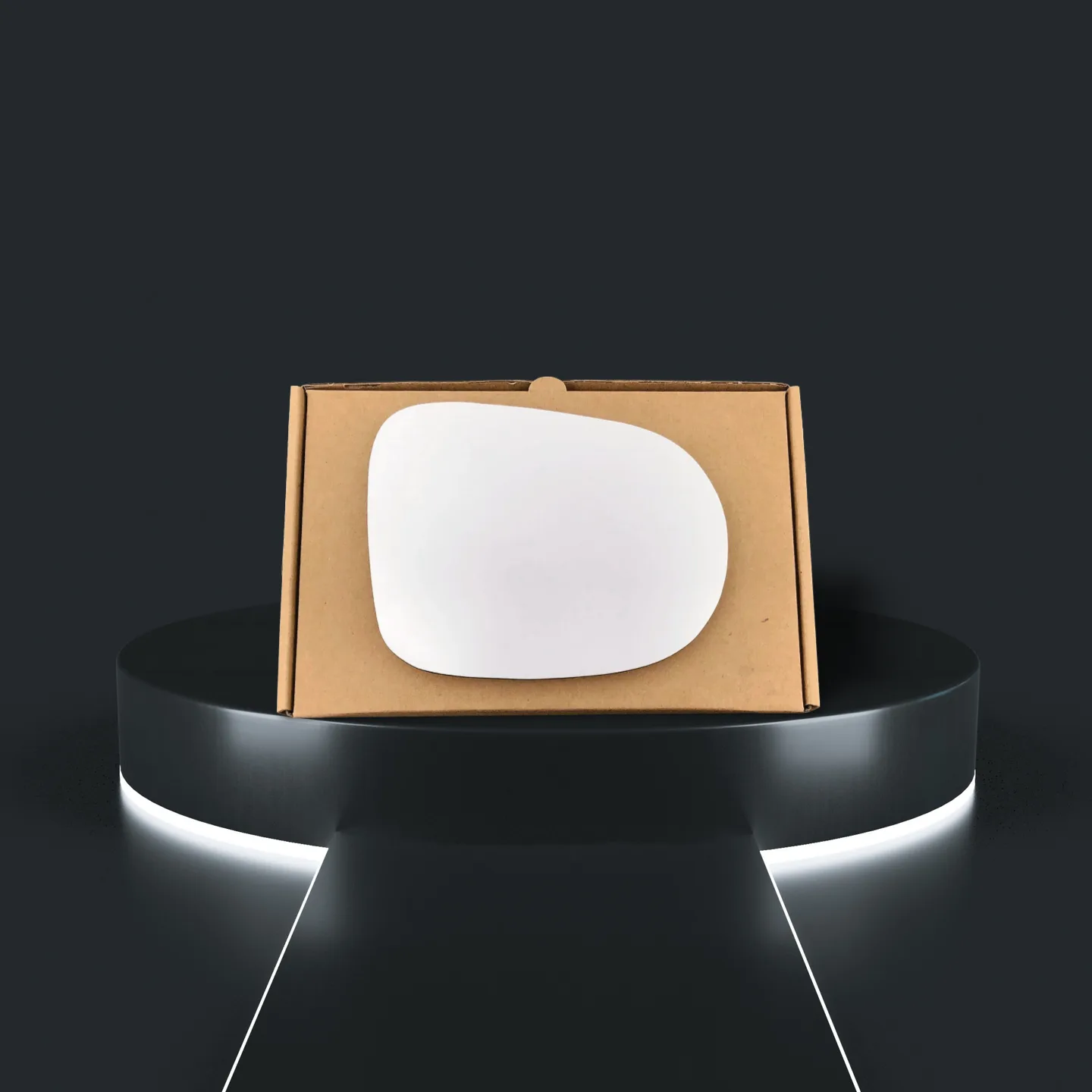 Lexus RX450h Left Convex Stick-on Mirror Glass (2009–2014)