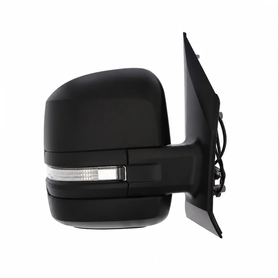 MAN TGE Right Complete Mirror Unit, Black - Textured (2017 onwards)