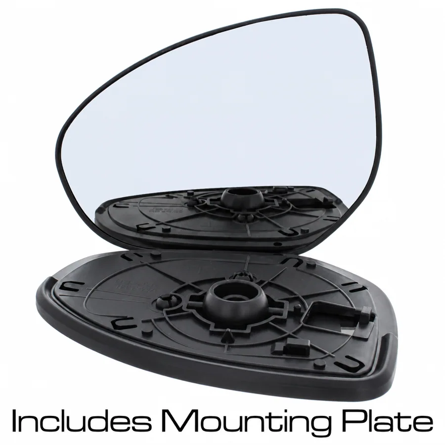 Mazda 2 Left Convex Clip-on Mirror Glass (2007–2015)