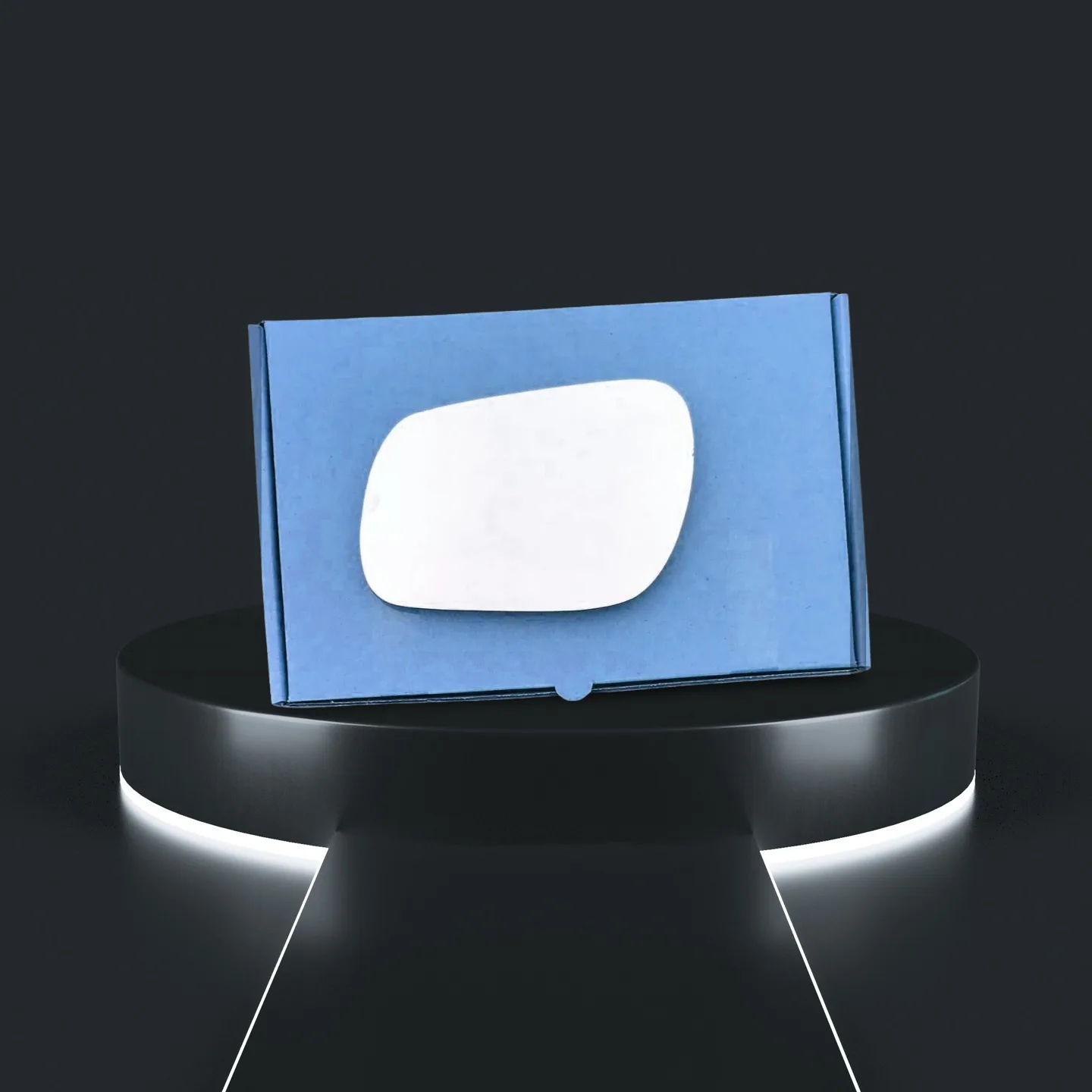 Mazda 2 Left Convex Stick-on Mirror Glass (2003–2007)