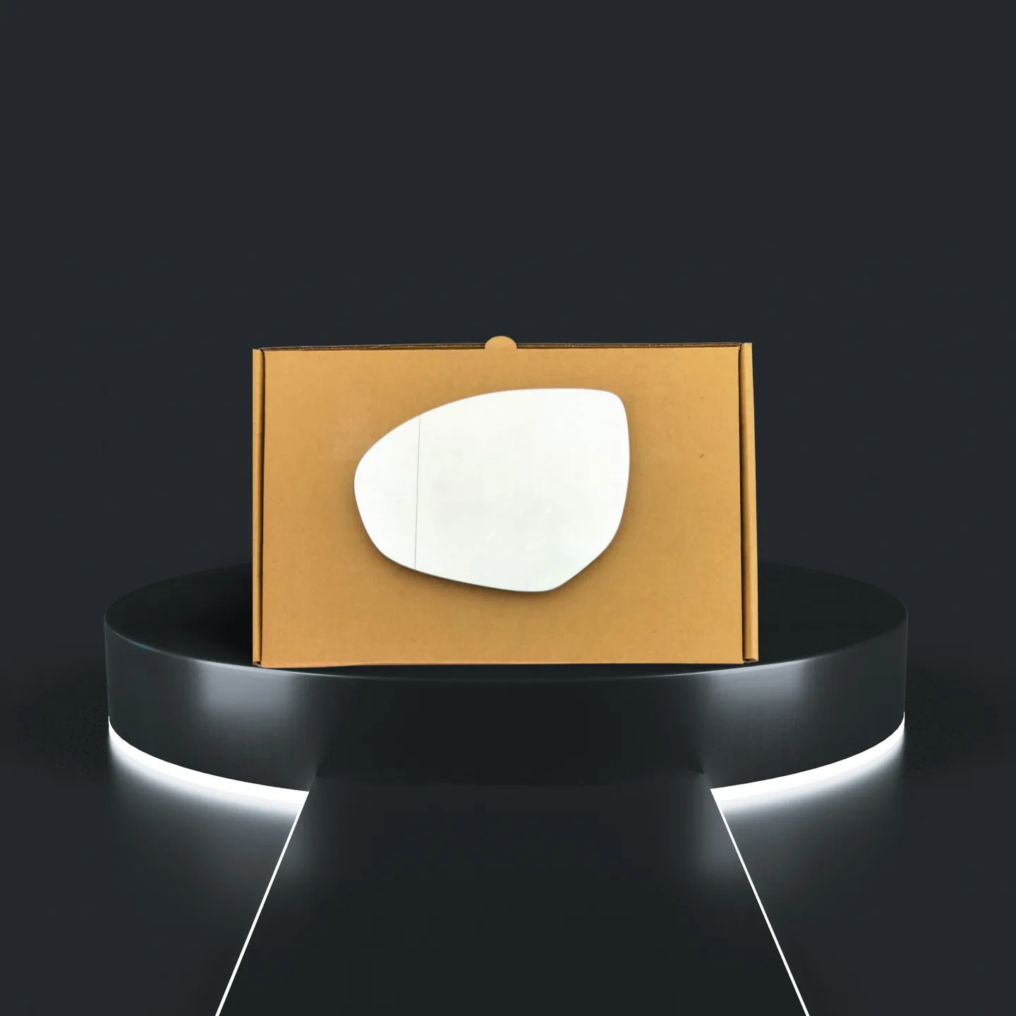 Mazda 2 Left Convex Stick-on Mirror Glass (2008–2015)