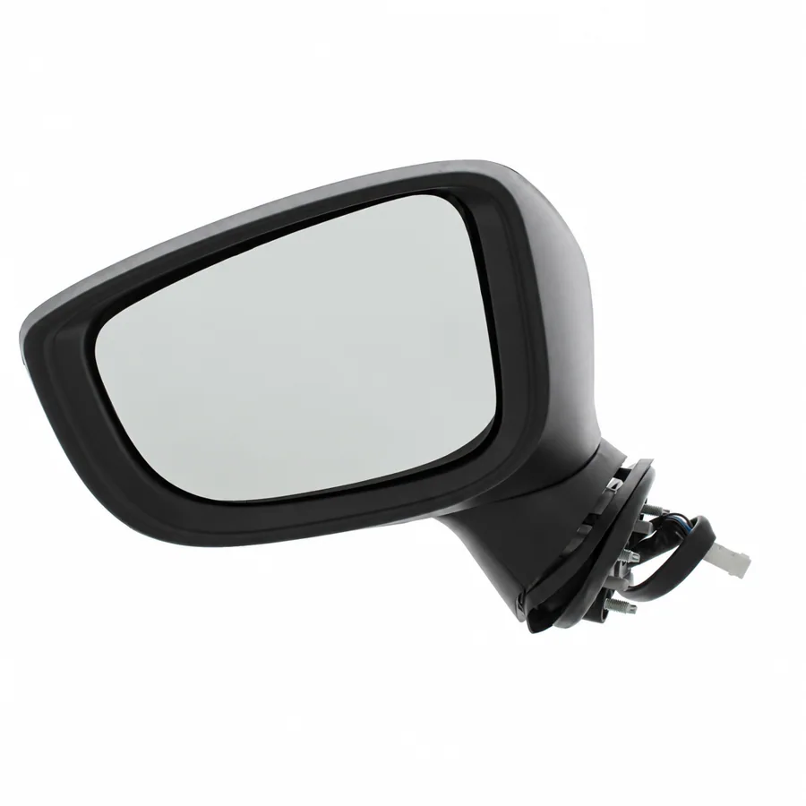 Mazda 3 Left Heated Power Folding Complete Mirror Unit, Paintable - Black (2013–2017) — photograph 3