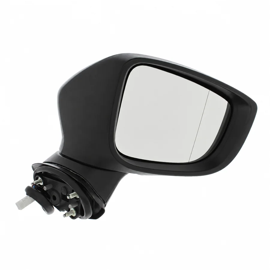 Mazda 3 Right Heated Power Folding Complete Mirror Unit, Paintable - Black (2013–2017) — photograph 3