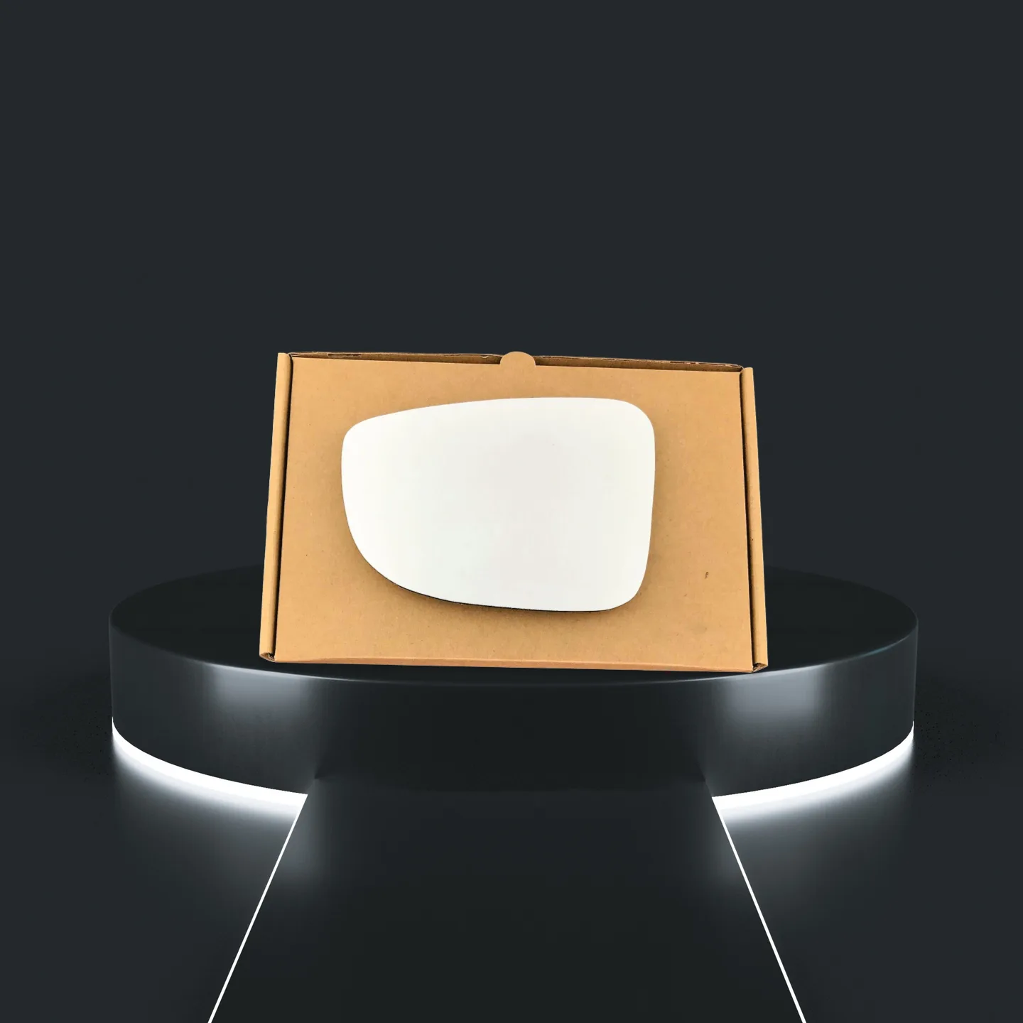 Mazda 3 Left Convex Stick-on Mirror Glass (2013–2019)