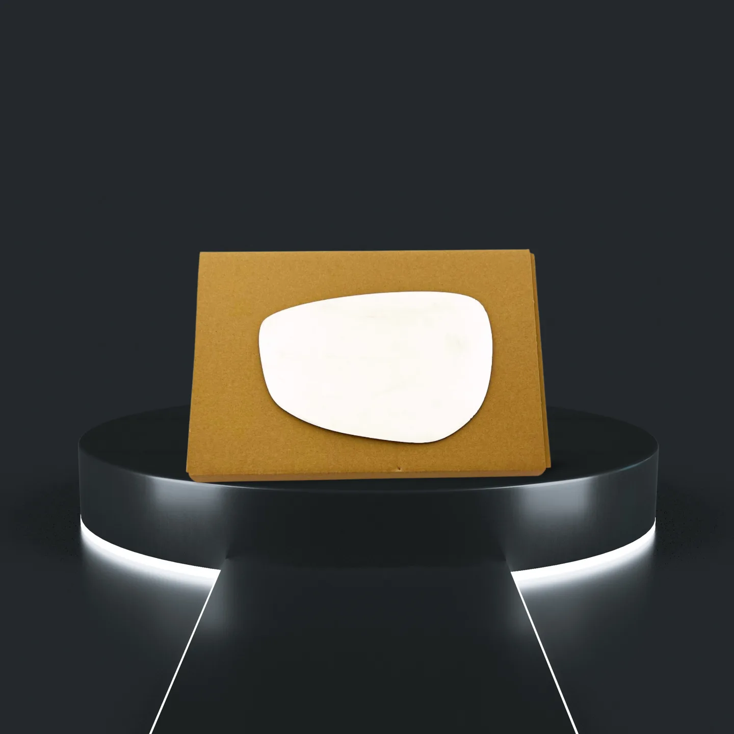 Mazda 3 Left Convex Stick-on Mirror Glass (2019–2021)