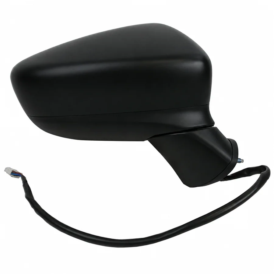 Mazda 6 Right Heated Electric Complete Mirror Unit, Paintable - Black (2012–2017)