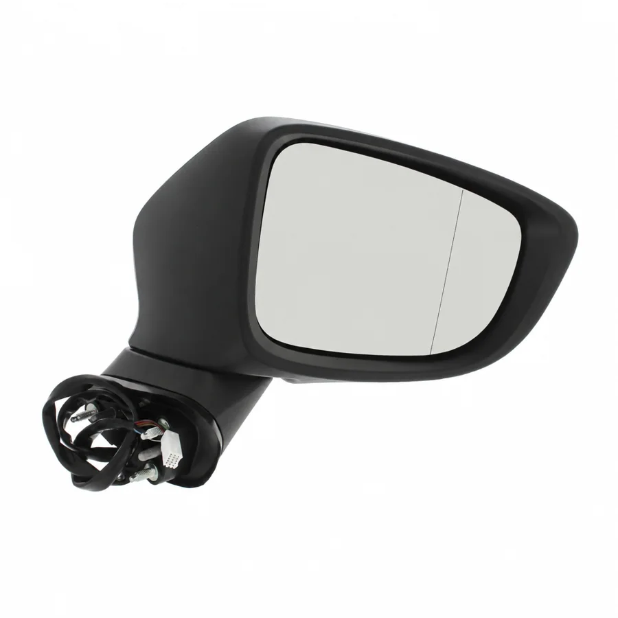 Mazda 6 Right Heated Power Folding Complete Mirror Unit, Paintable - Black (2012–2017) — photograph 3