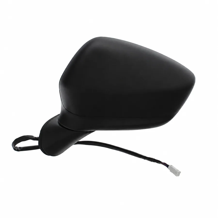 Mazda CX5 Left Heated Power Folding Complete Mirror Unit, Paintable - Black (2012–2015)