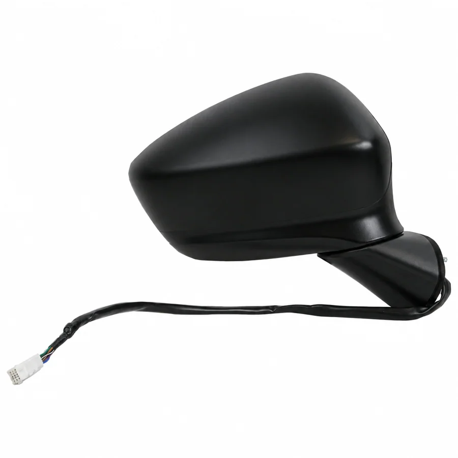 Mazda CX5 Right Heated Power Folding Complete Mirror Unit, Paintable - Black (2012–2015)