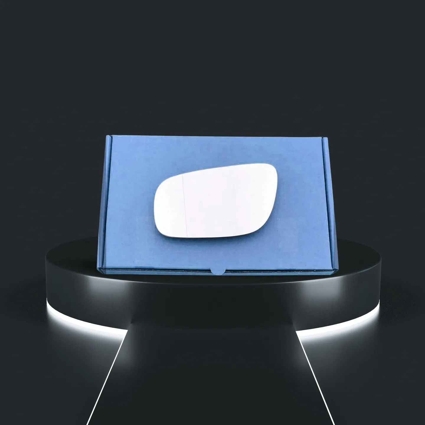 Mercedes Benz E Class Left Wide Angle Stick-on Mirror Glass (2007–2009)