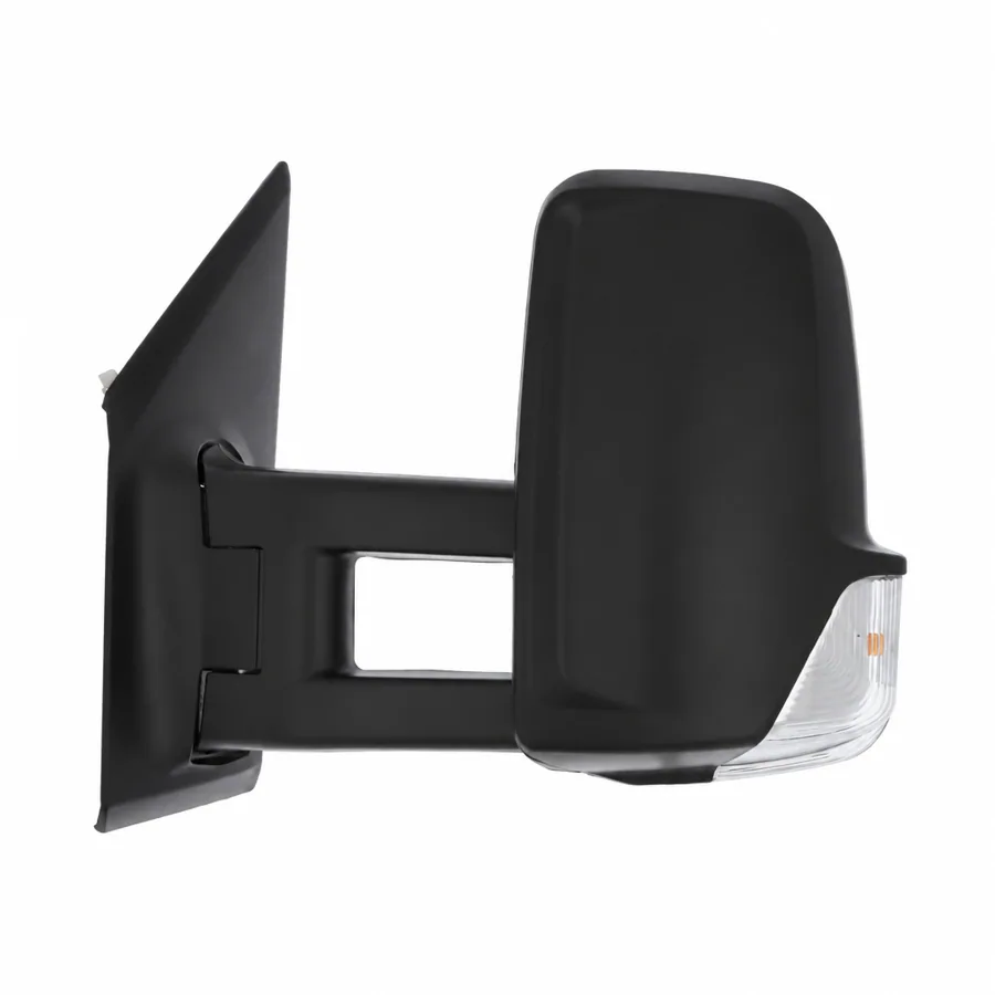 Mercedes Benz eSprinter Left Heated Electric Complete Mirror Unit, Black - Textured (2020 onwards)