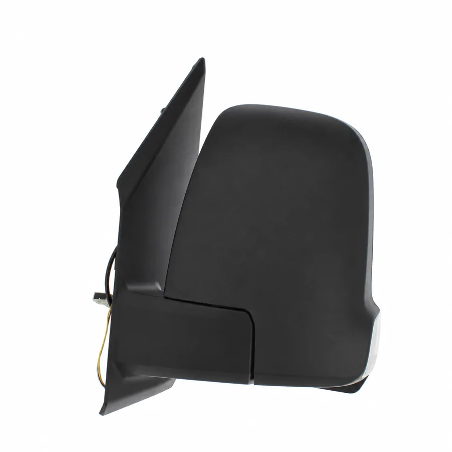 Mercedes Benz eSprinter Left Complete Mirror Unit, Black - Textured (2020 onwards) — Short Arm