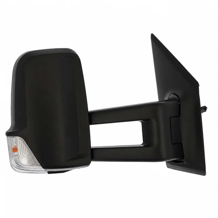 Mercedes Benz eSprinter Right Heated Electric Complete Mirror Unit, Black - Textured (2020 onwards)