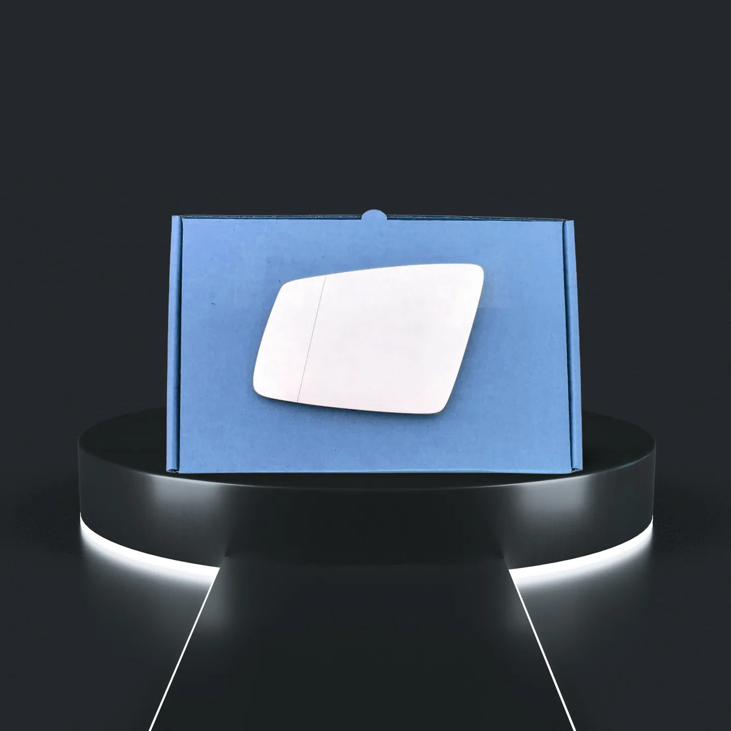 Mercedes Benz S Class Left Wide Angle Stick-on Mirror Glass (2009–2013)