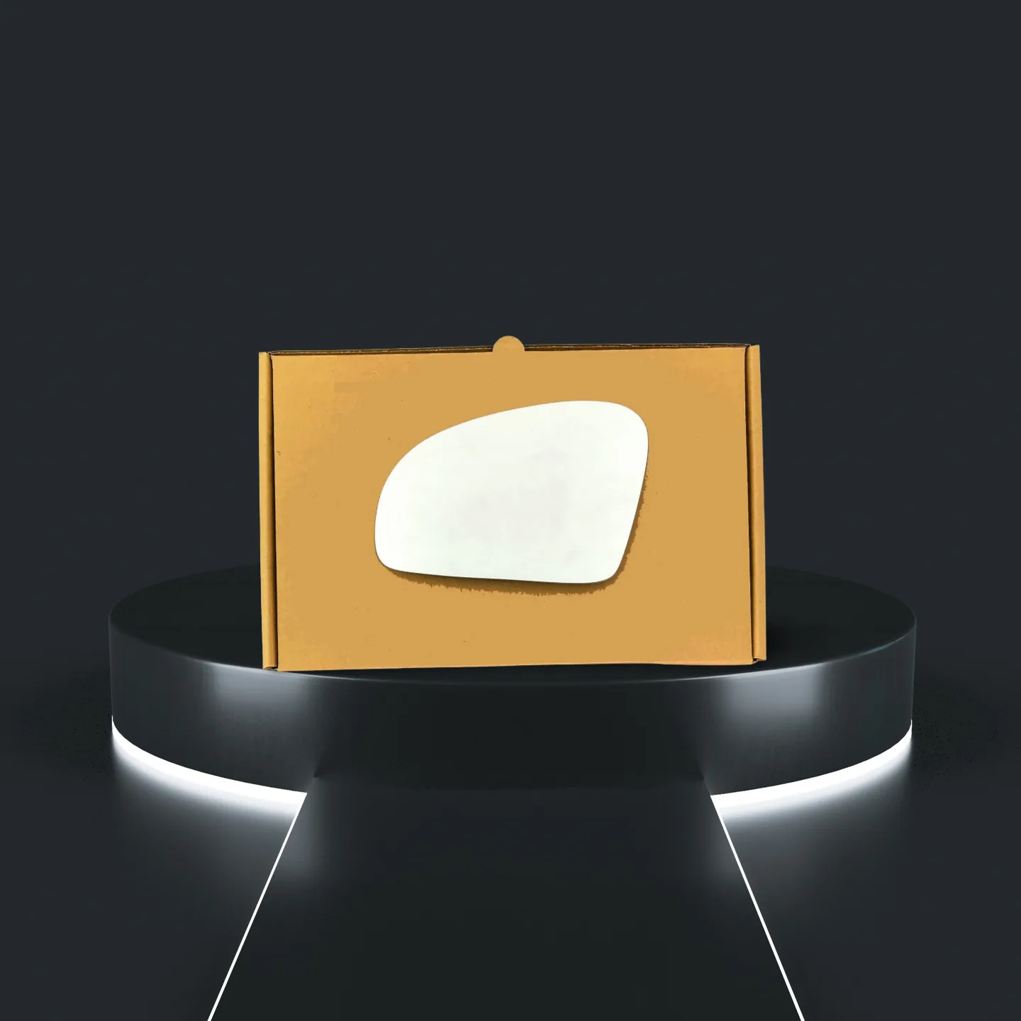 Mercedes Benz SLK Class Left Convex Stick-on Mirror Glass (2011–2020)
