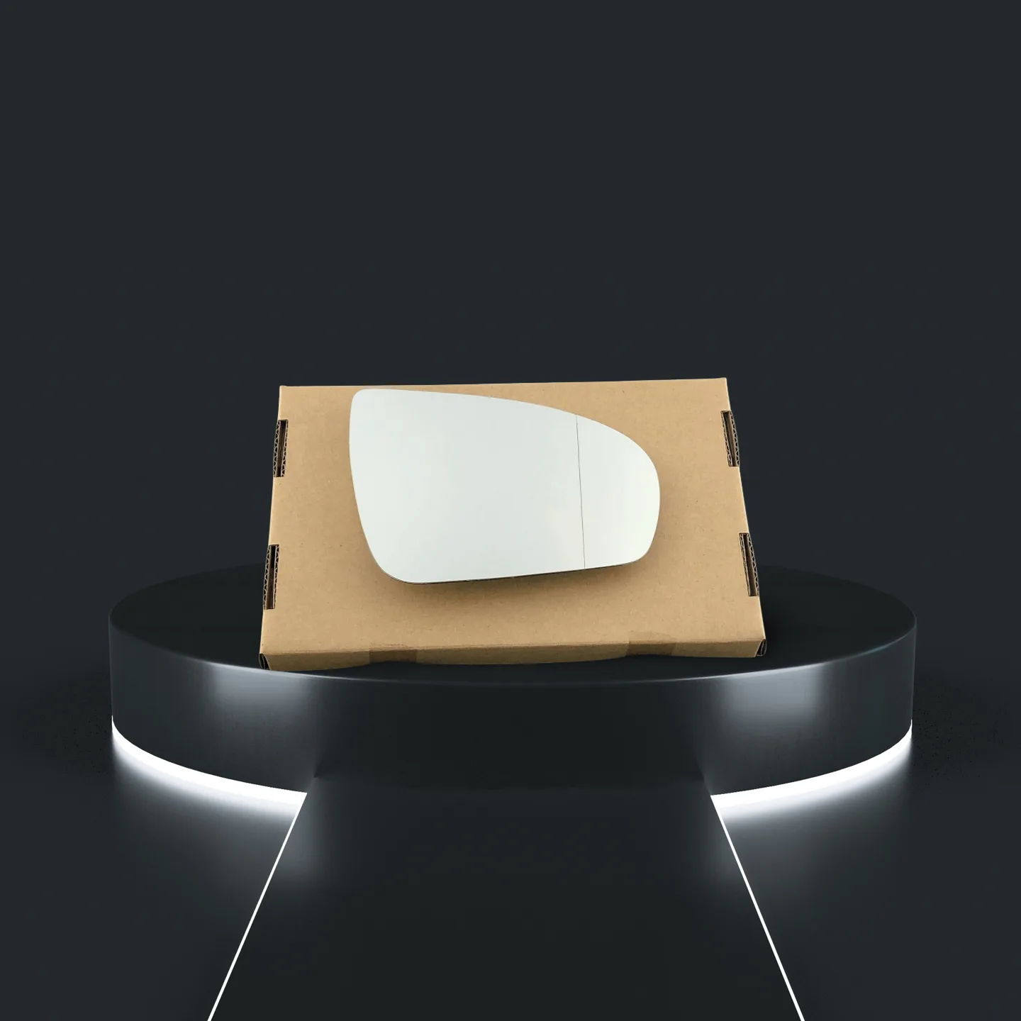 Mercedes Benz SLK Class Right Convex Stick-on Mirror Glass (2007–2010)