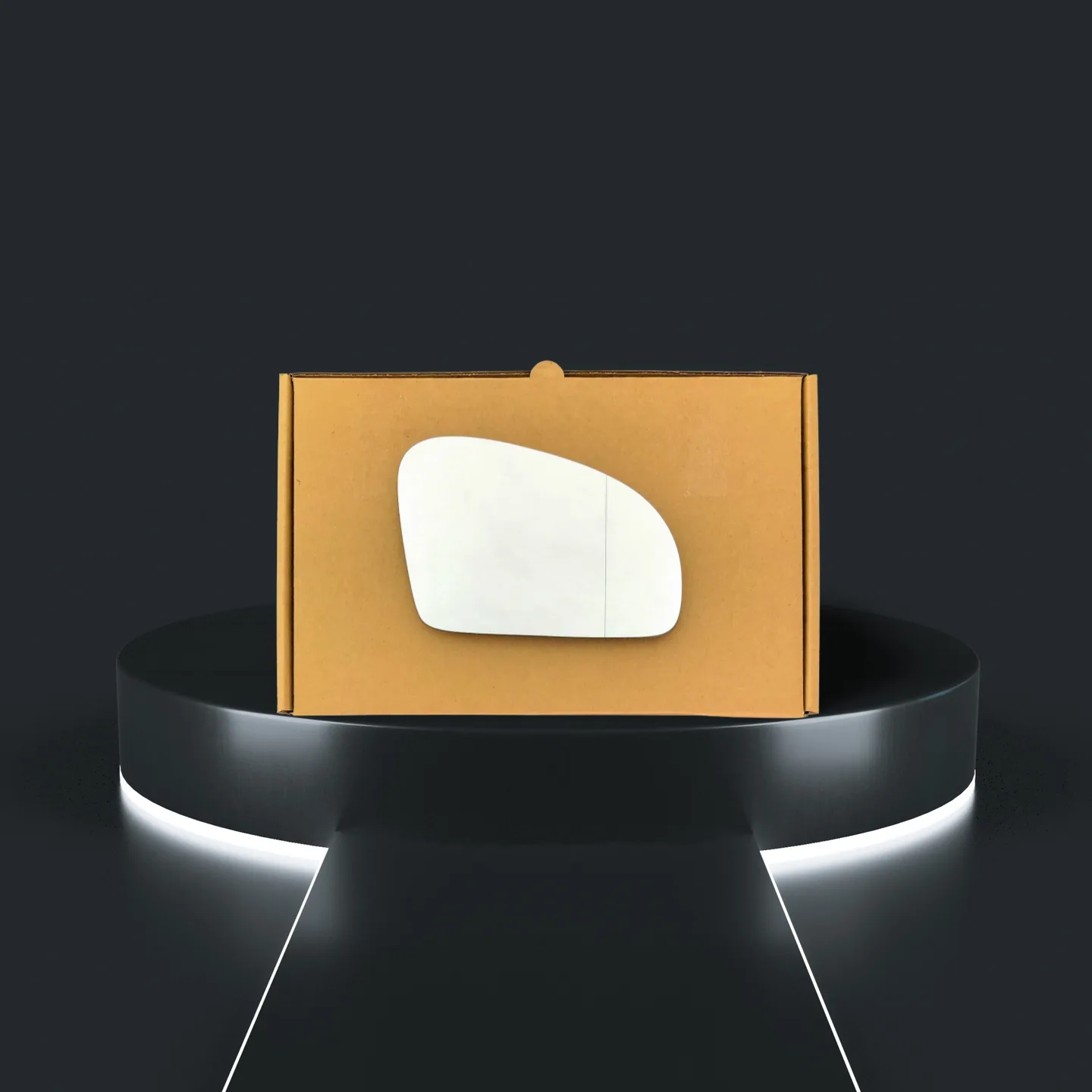 Mercedes Benz SLK Class Right Wide Angle Stick-on Mirror Glass (2011–2020)
