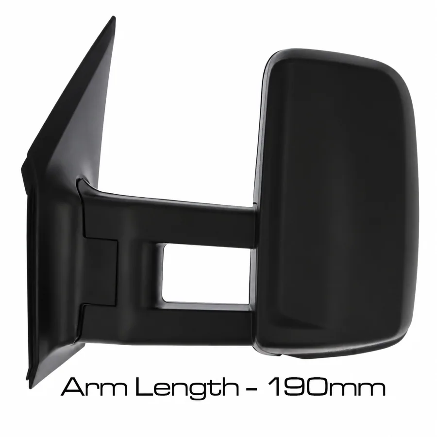 Mercedes Benz Sprinter Left Complete Mirror Unit, Black - Textured (2006–2019)