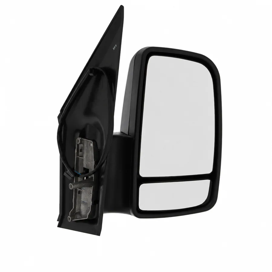 Mercedes Benz Sprinter Right Complete Mirror Unit, Black (2006–2019) — With indicator; Short Arm - Length 75mm — photograph 2