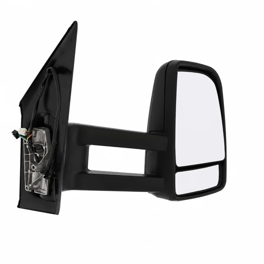 Mercedes Benz Sprinter Right Heated Electric Complete Mirror Unit, Black - Textured (2018 onwards) — photograph 2