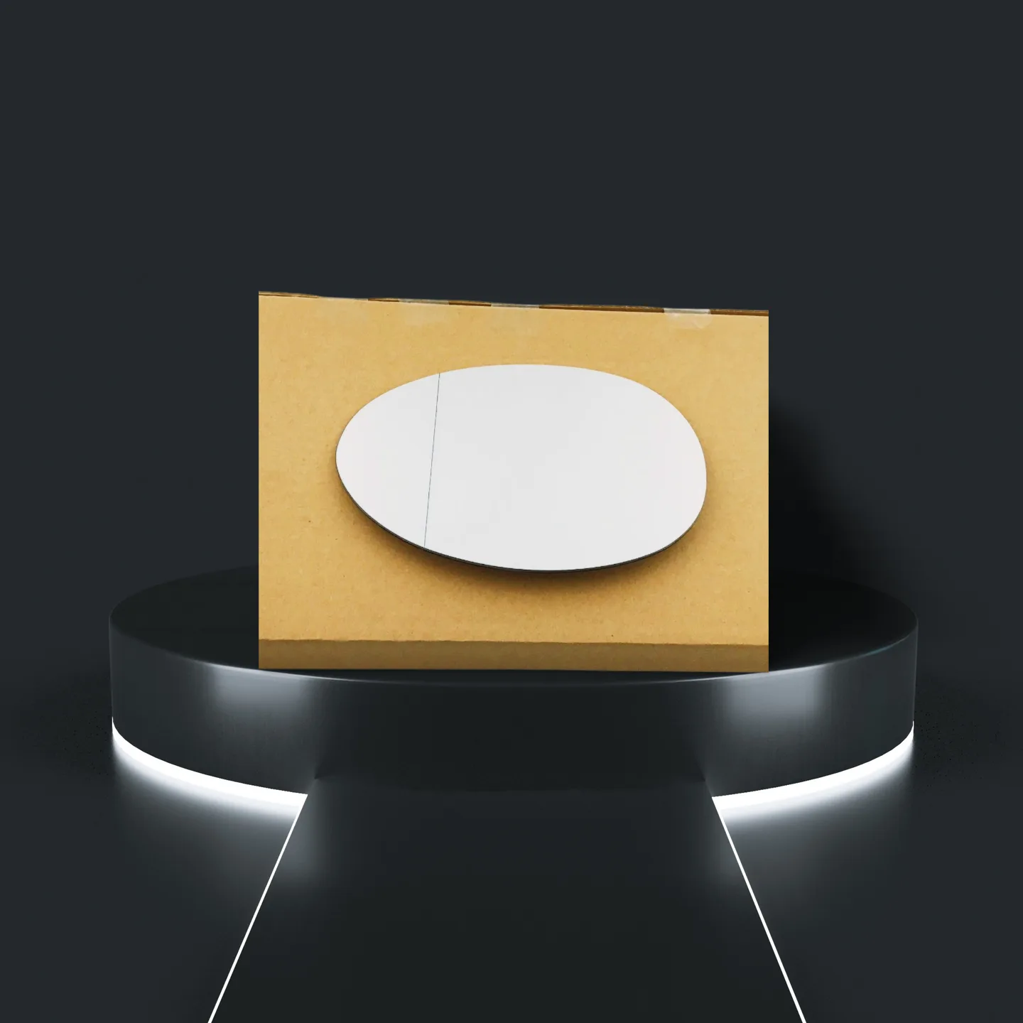Mini Cooper Left Convex Stick-on Mirror Glass (2014–2024)
