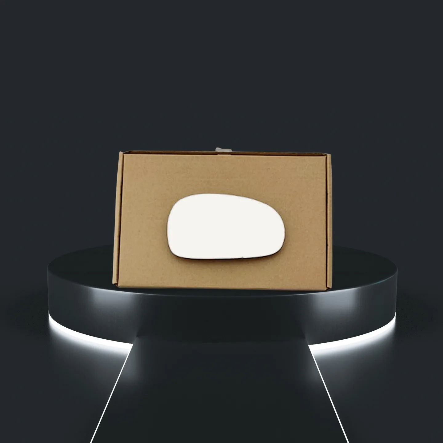 Mitsubishi Grandis Left Convex Stick-on Mirror Glass (2011–2020)