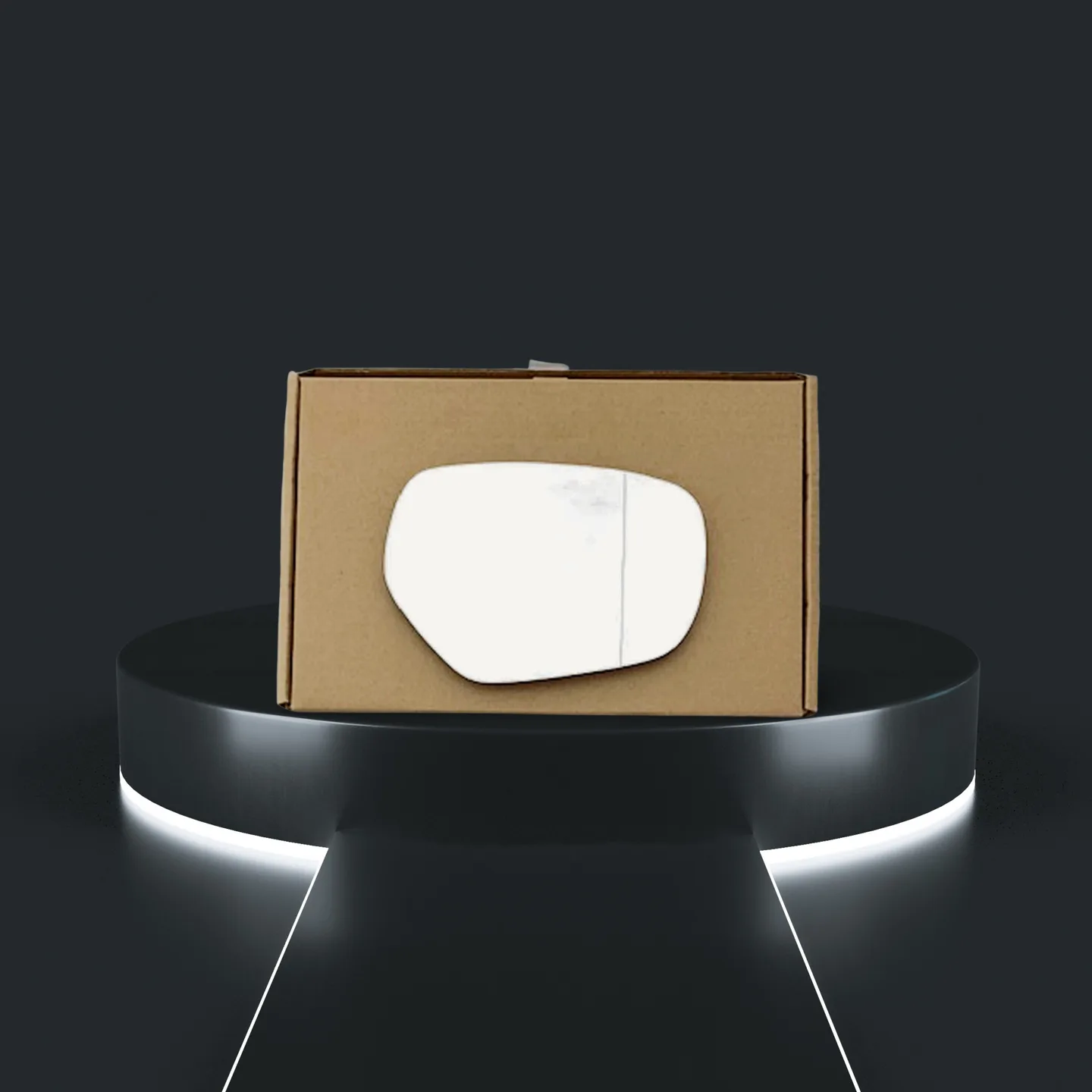 Mitsubishi Grandis Right Convex Stick-on Mirror Glass (2011–2020)